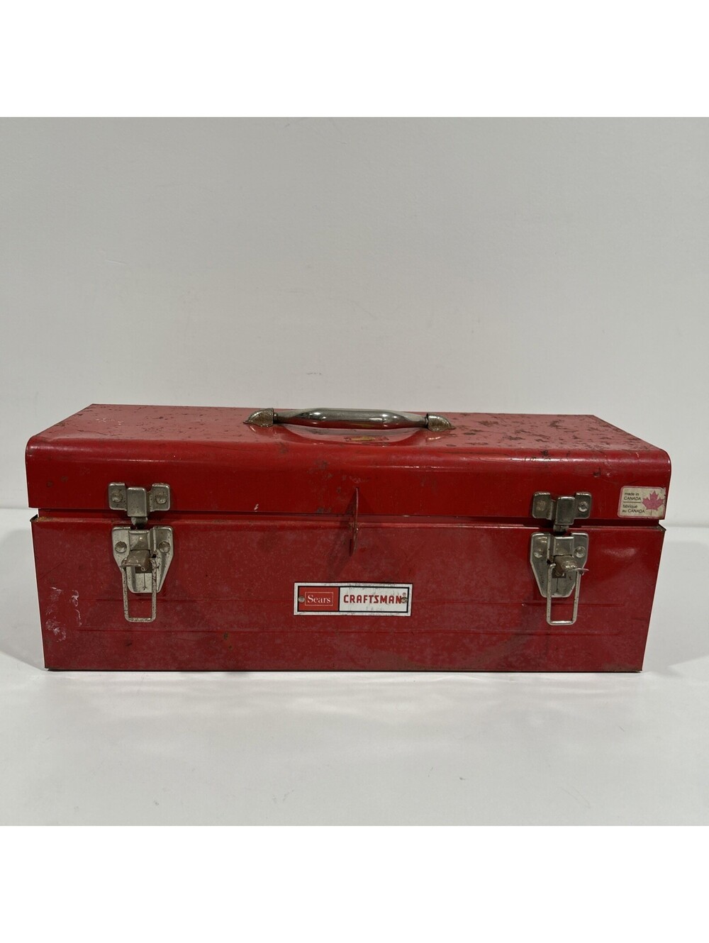 Vintage Sears Craftsman 6516 Red Carpenter’s Toolbox 30” With Tray